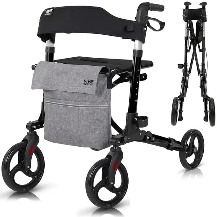 Rollator with Seat & Basket
